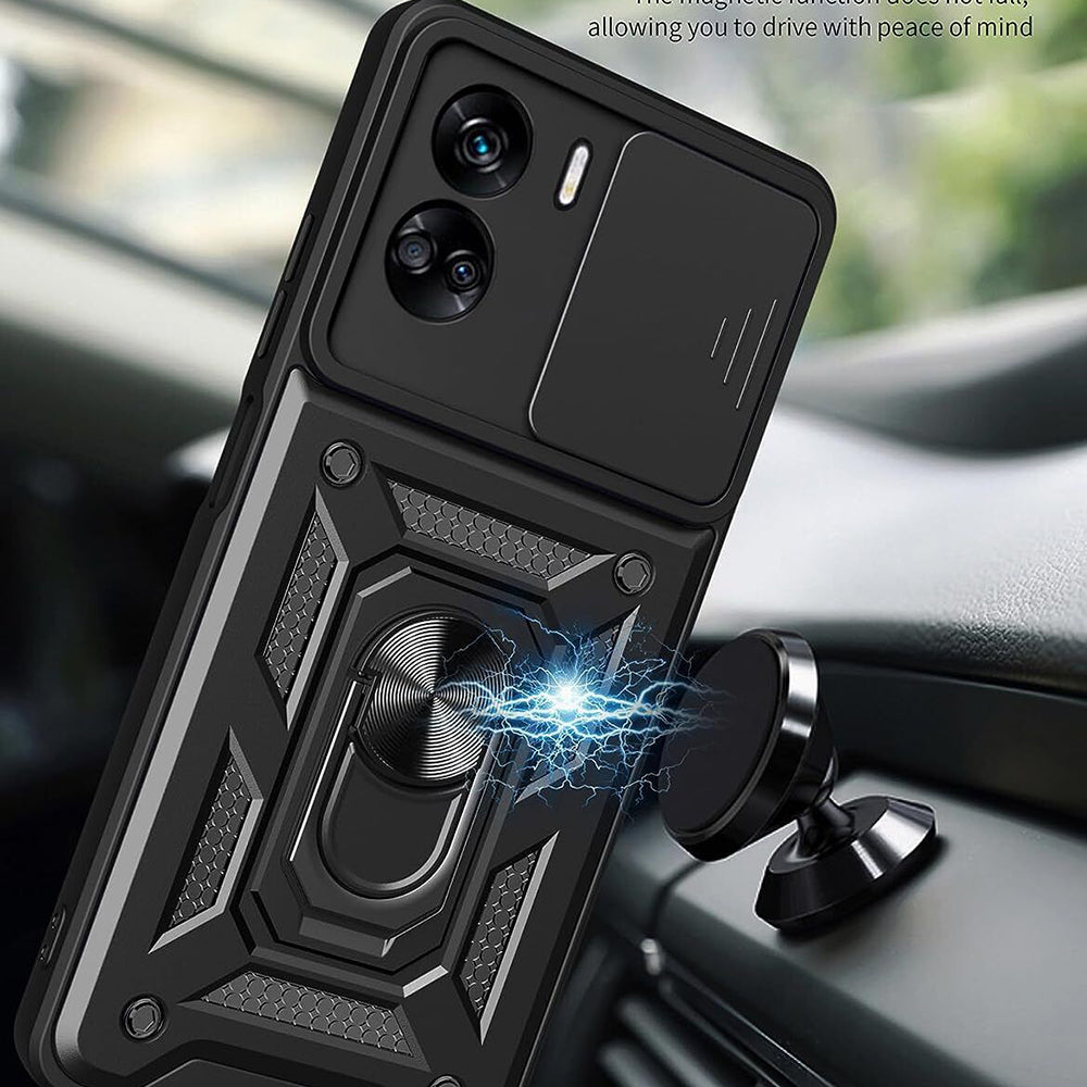 Deksel til Honor 90 Lite, Techsuit, CamShield, Svart