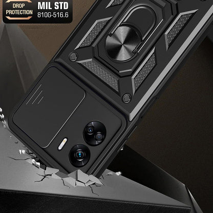 Deksel til Honor 90 Lite, Techsuit, CamShield, Svart