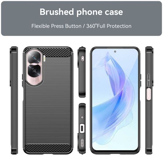 Deksel til Honor 90 Lite, Techsuit, Karbon, Svart