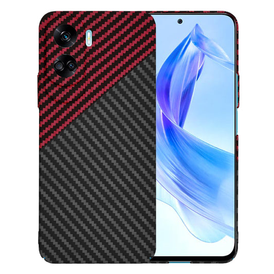 Deksel for Honor 90 Lite, Techsuit, Carbonite FiberShell, Svart Rød