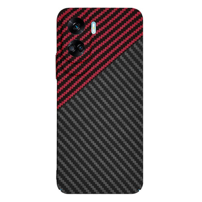 Deksel for Honor 90 Lite, Techsuit, Carbonite FiberShell, Svart Rød
