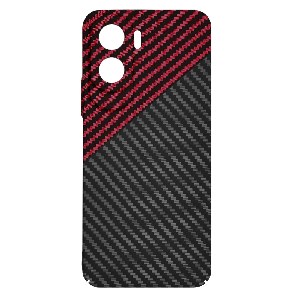 Deksel for Honor 90 Lite, Techsuit, Carbonite FiberShell, Svart Rød