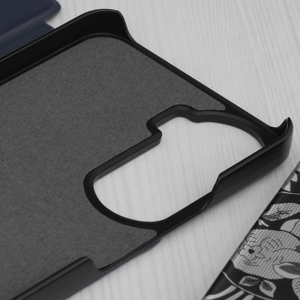 Deksel for Honor 90 Lite, Techsuit, eFold, Mørkeblå