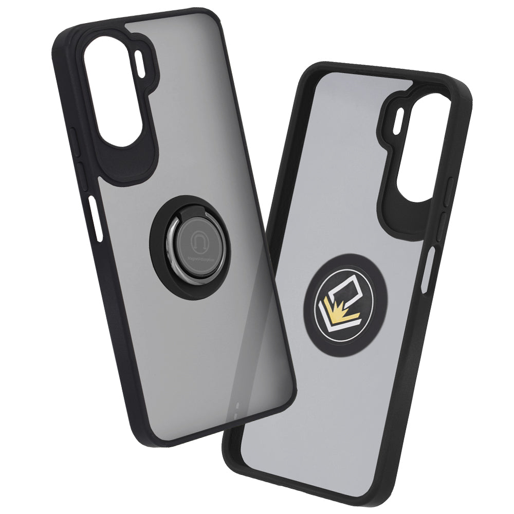 Deksel for Honor 90 Lite, Techsuit, Glinth, Svart