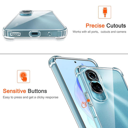 Deksel for Honor 90 Lite, Techsuit, Shockproof Clear, Gjennomsiktig