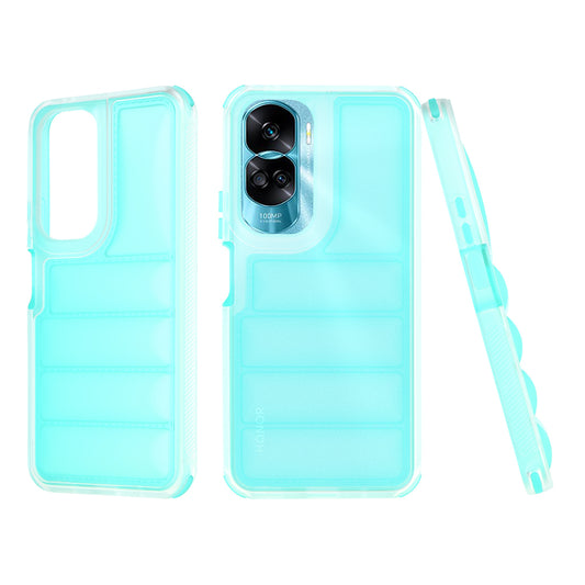 Deksel til Honor 90 Lite, Techsuit, Wave Shield, Turkis