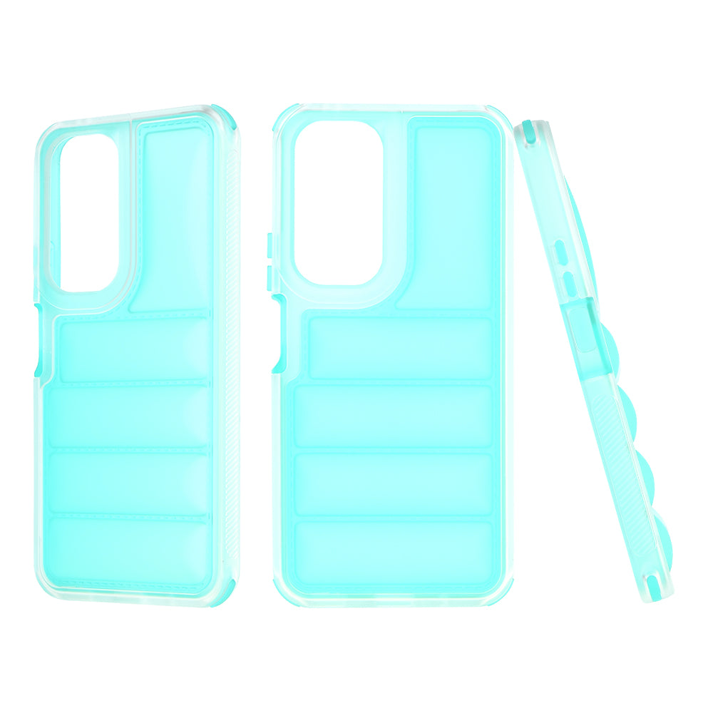 Deksel til Honor 90 Lite, Techsuit, Wave Shield, Turkis