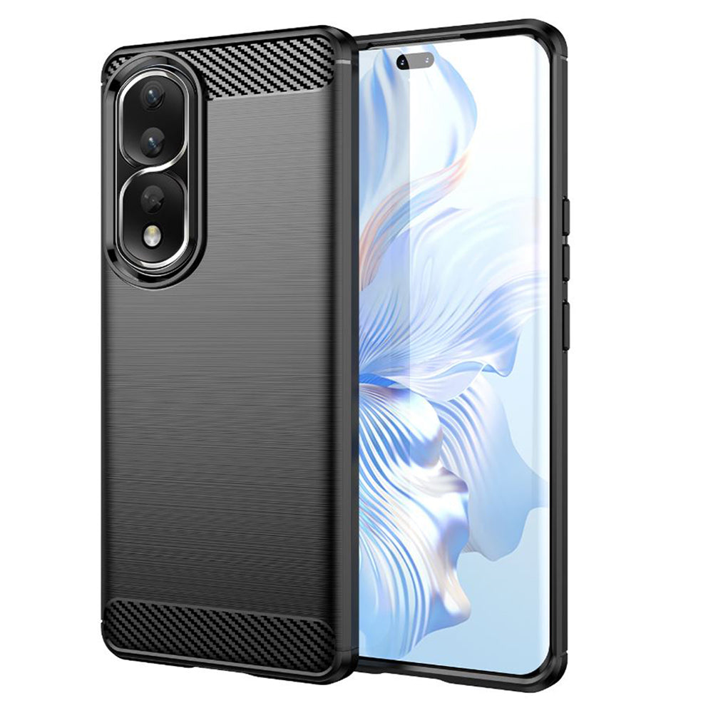 Deksel for Honor 90 Pro / 80 Pro, Techsuit, Karbon, Svart