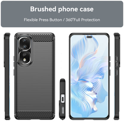 Deksel for Honor 90 Pro / 80 Pro, Techsuit, Karbon, Svart