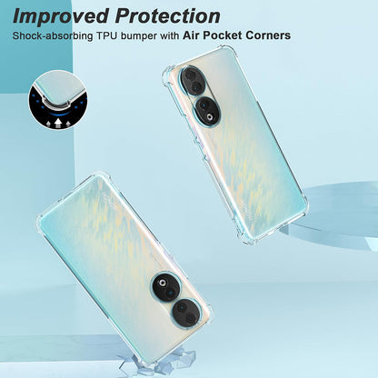 Deksel til Honor 90 Pro, Techsuit, Støtsikker Klar, Transparent