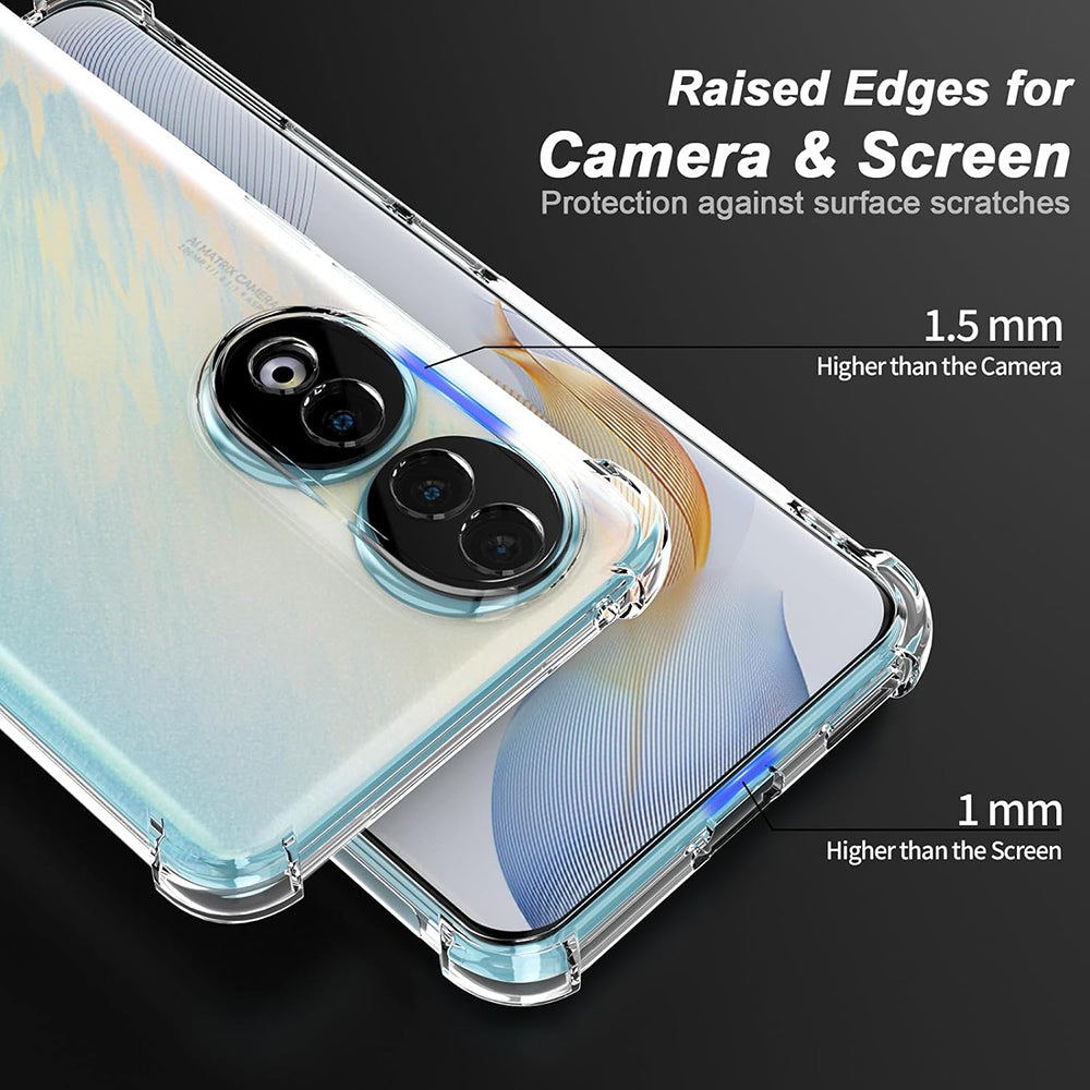Deksel til Honor 90 Pro, Techsuit, Støtsikker Klar, Transparent