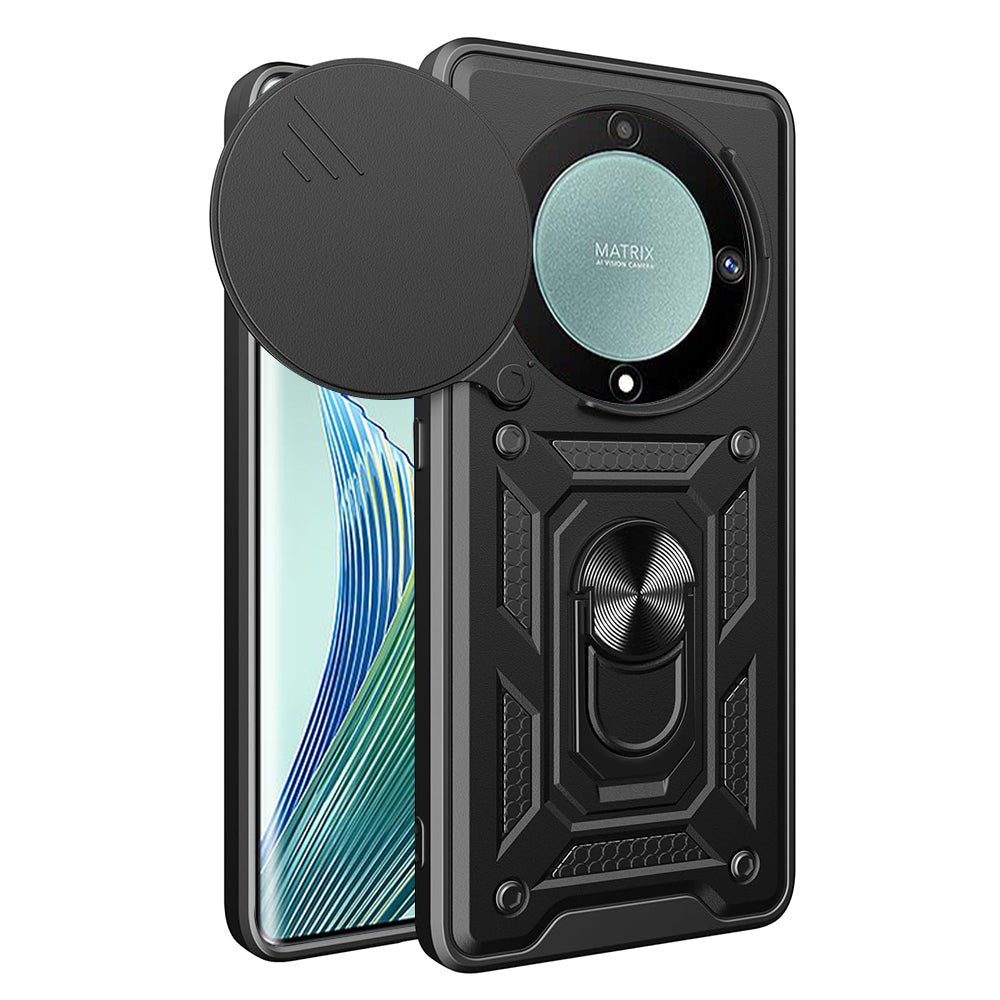 Deksel for Honor Magic5 Lite, Techsuit, CamShield, Svart