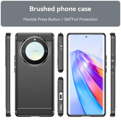 Deksel til Honor Magic5 Lite, Techsuit, Karbon, Svart