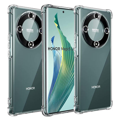 Deksel for Honor Magic5 Lite, Techsuit, Støtsikker Klar, Transparent