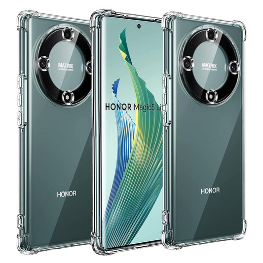 Deksel for Honor Magic5 Lite, Techsuit, Støtsikker Klar, Transparent