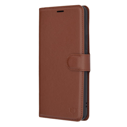 Deksel for Honor Magic5 Pro, Techsuit, Leather Folio, Brun