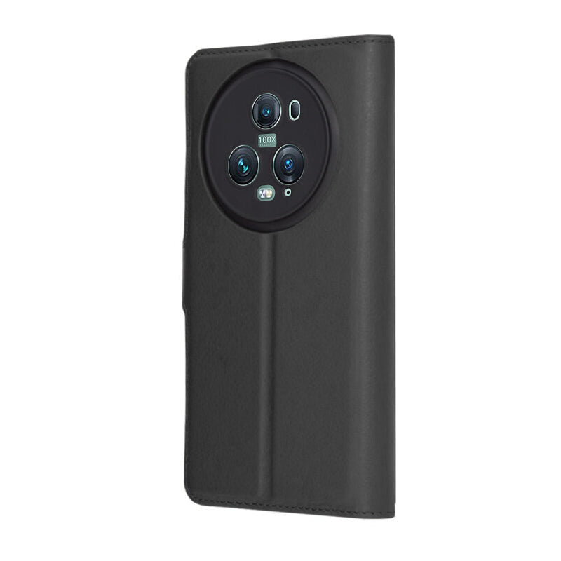 Deksel for Honor Magic5 Pro, Techsuit, Leather Folio, Svart