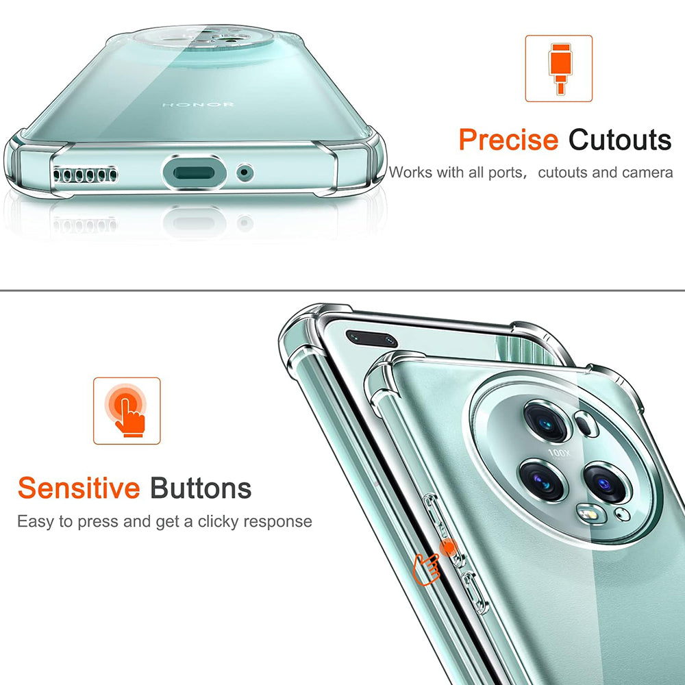 Deksel til Honor Magic5 Pro, Techsuit, støtsikker klar, transparent