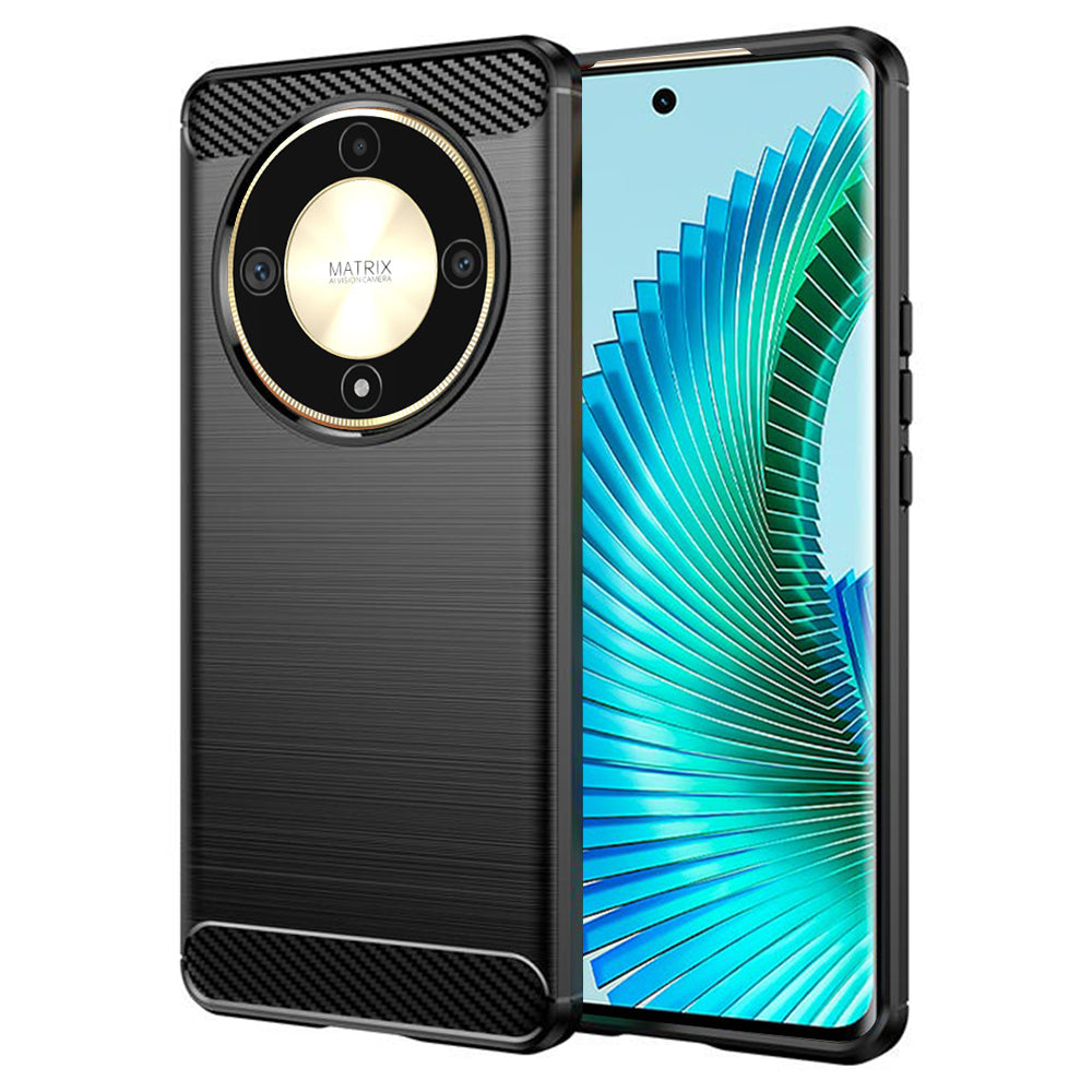 Deksel til Honor Magic6 Lite, Techsuit, Karbon, Svart