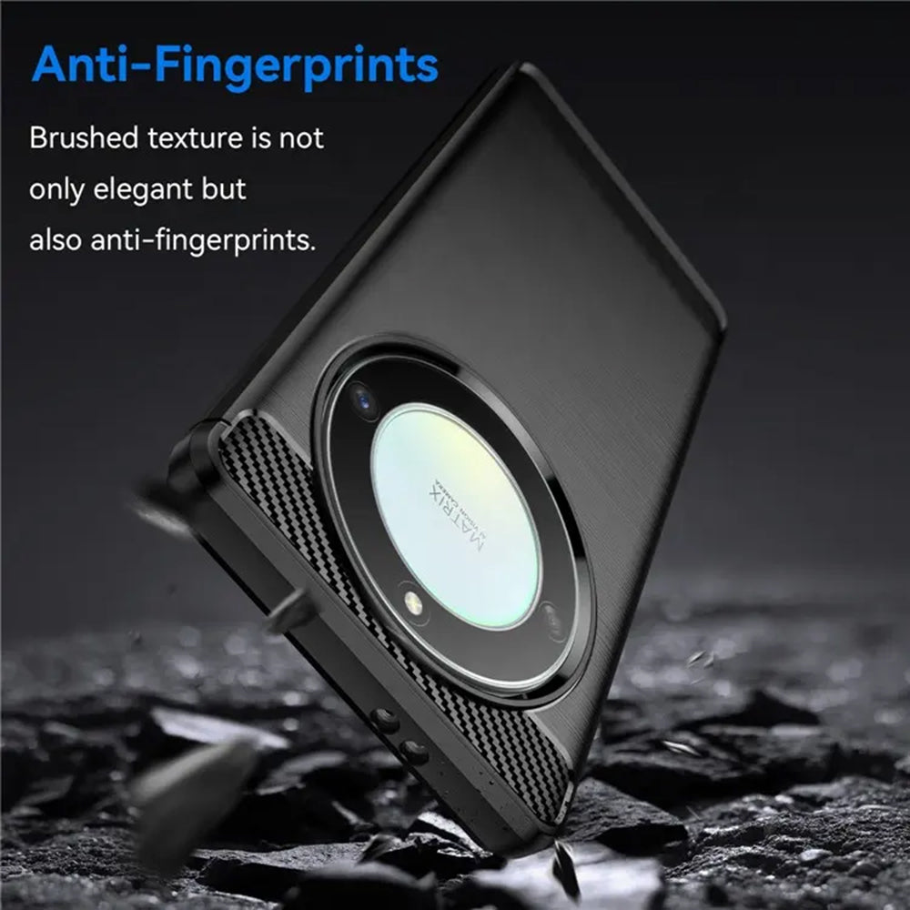 Deksel til Honor Magic6 Lite, Techsuit, Karbon, Svart