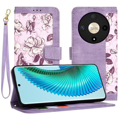 Deksel til Honor Magic6 Lite, Techsuit, FlipCraft, Lilla
