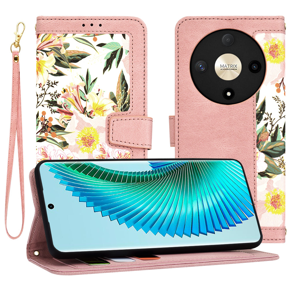 Deksel til Honor Magic6 Lite, Techsuit, FlipCraft, Rosa