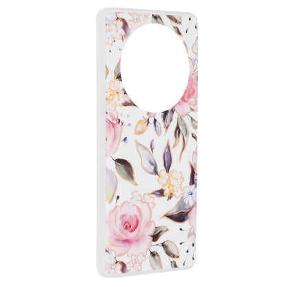 Deksel til Honor Magic6 Lite, Techsuit, Marble, Hvit