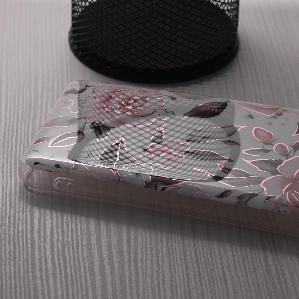 Deksel til Honor Magic6 Lite, Techsuit, Marble, Hvit