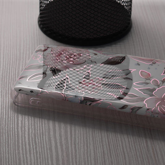 Deksel til Honor Magic6 Lite, Techsuit, Marble, Hvit