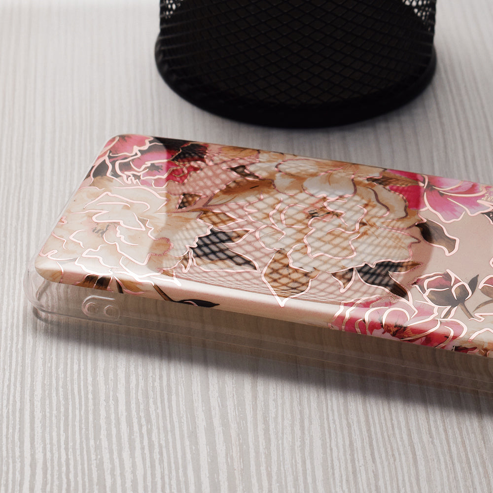 Deksel til Honor Magic6 Lite, Techsuit, Marble, Beige