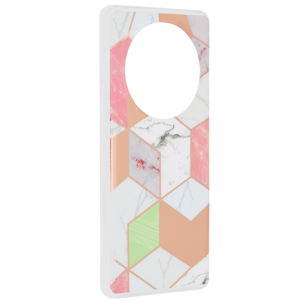 Deksel til Honor Magic6 Lite, Techsuit, Marble, Lilla