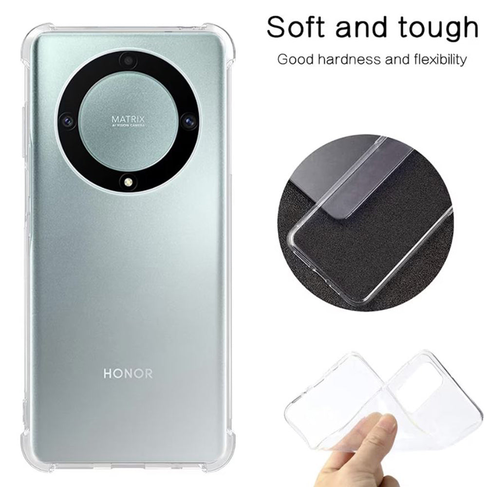 Deksel til Honor Magic6 Lite, Techsuit, Støtsikker Klar, Transparent
