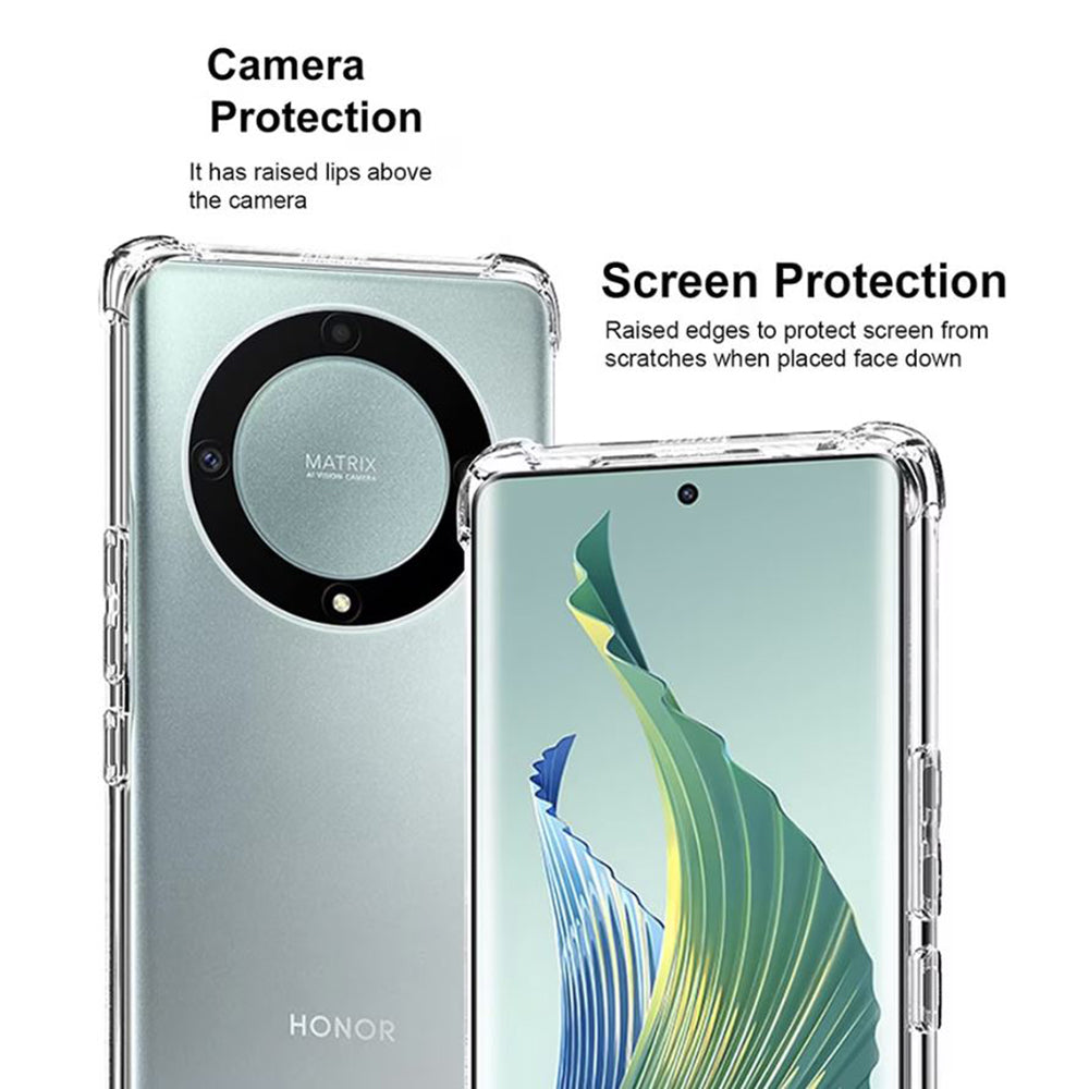 Deksel til Honor Magic6 Lite, Techsuit, Støtsikker Klar, Transparent