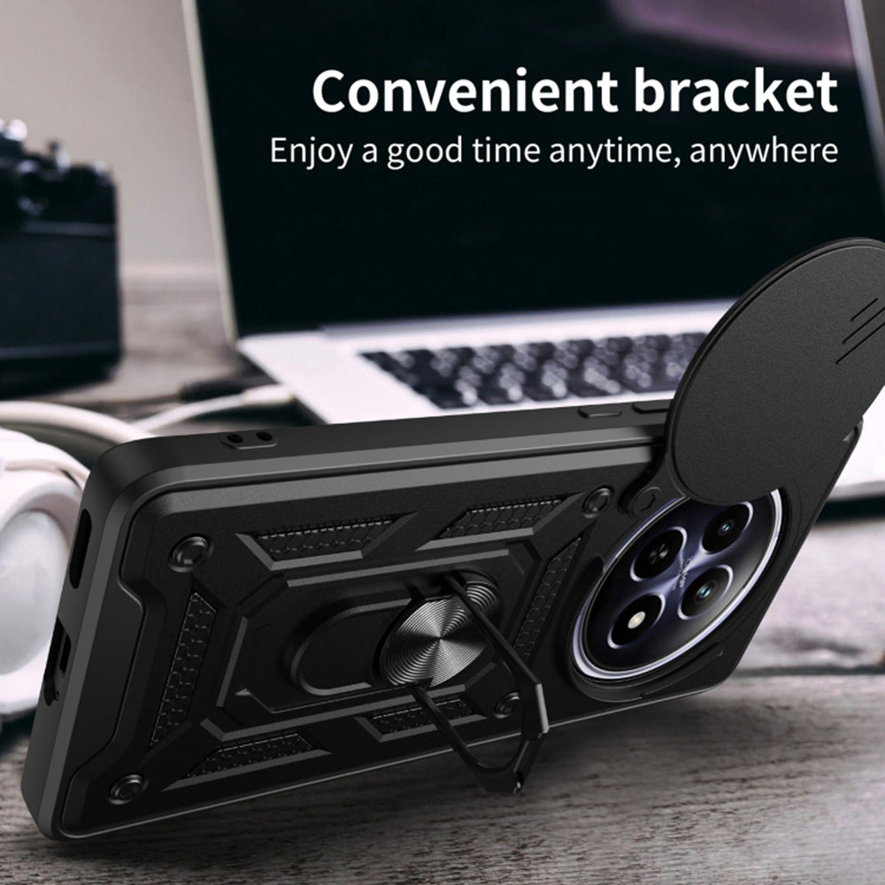 Deksel til Honor Magic6 Pro, Techsuit, CamShield, Svart