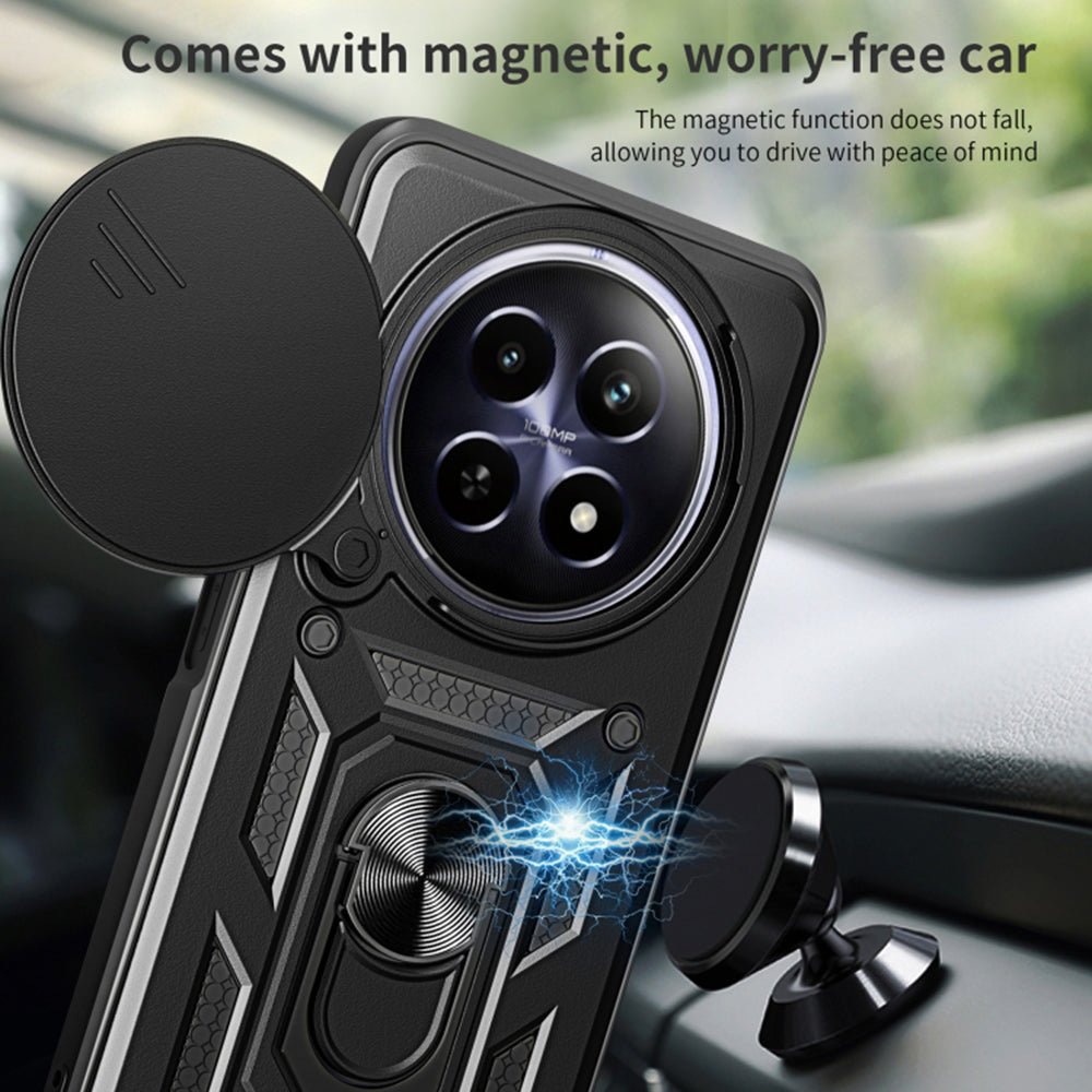 Deksel til Honor Magic6 Pro, Techsuit, CamShield, Svart