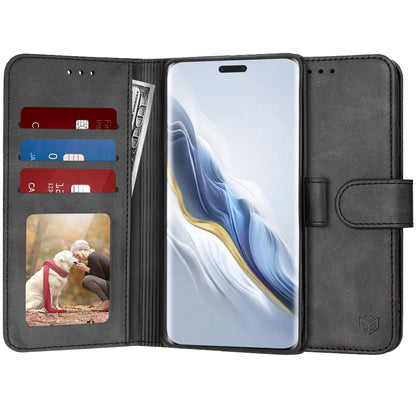Deksel for Honor Magic6 Pro, Techsuit, Diary Book, svart