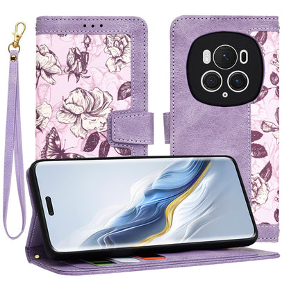 Deksel til Honor Magic6 Pro, Techsuit, FlipCraft, Lilla