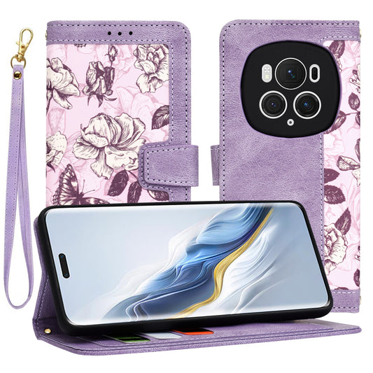 Deksel til Honor Magic6 Pro, Techsuit, FlipCraft, Lilla