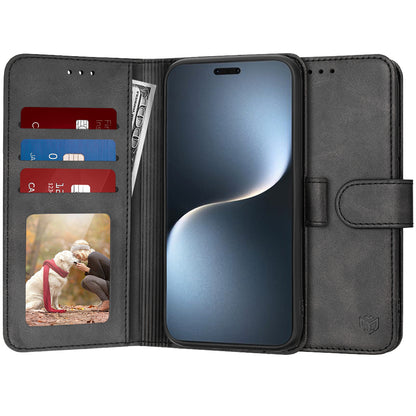 Deksel for Honor Magic7 Pro, Techsuit, Diary Book, svart