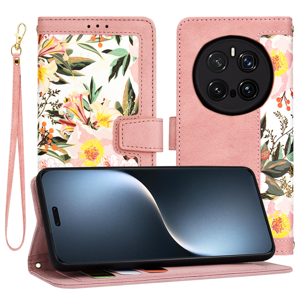 Deksel til Honor Magic7 Pro, Techsuit, FlipCraft, Rosa