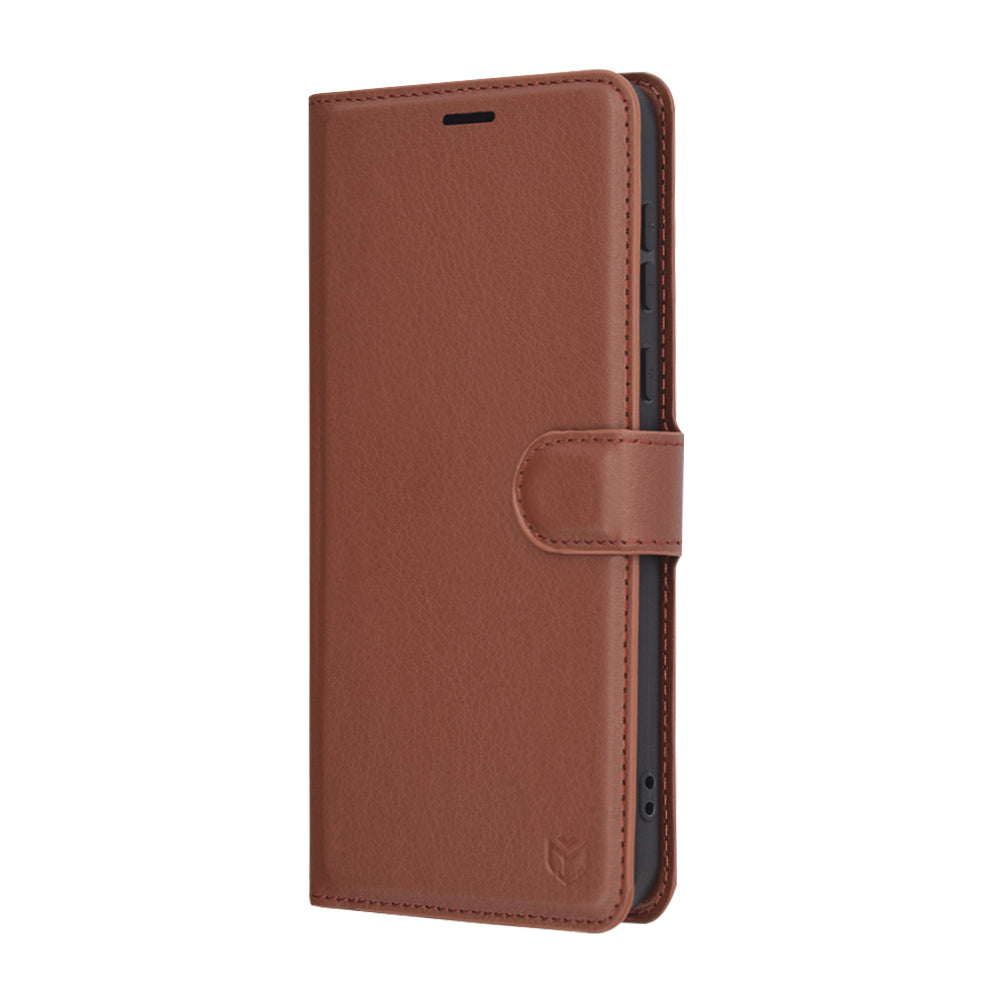 Deksel for Honor Magic7 Pro, Techsuit, Leather Folio, Brun