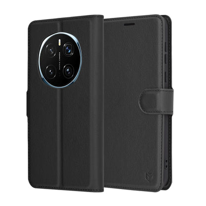 Deksel for Honor Magic7 Pro, Techsuit, Leather Folio, Svart