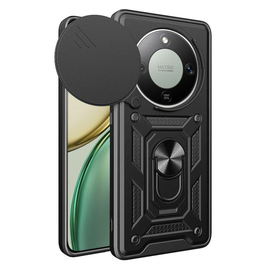 Deksel for Honor Magic8 Lite, Techsuit, CamShield, Svart