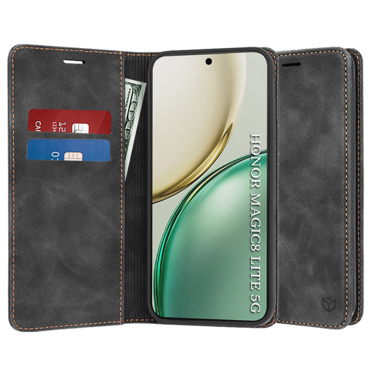 Deksel for Honor Magic8 Lite, Techsuit, Confy, Svart