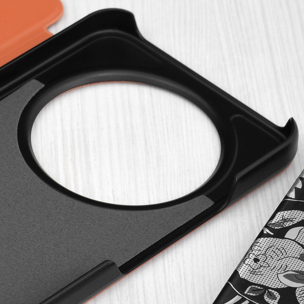 Deksel for Honor Magic8 Lite, Techsuit, eFold, Oransje