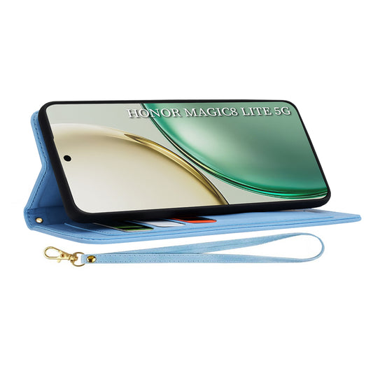 Deksel for Honor Magic8 Lite, Techsuit, FlipCraft, Blå