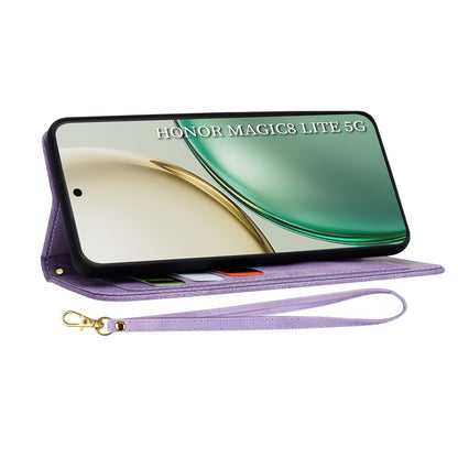 Deksel for Honor Magic8 Lite, Techsuit, FlipCraft, Lilla