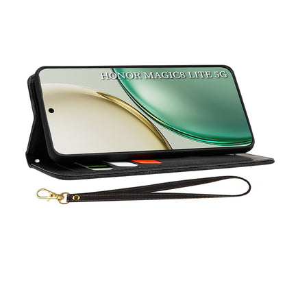 Deksel for Honor Magic8 Lite, Techsuit, FlipCraft, Svart