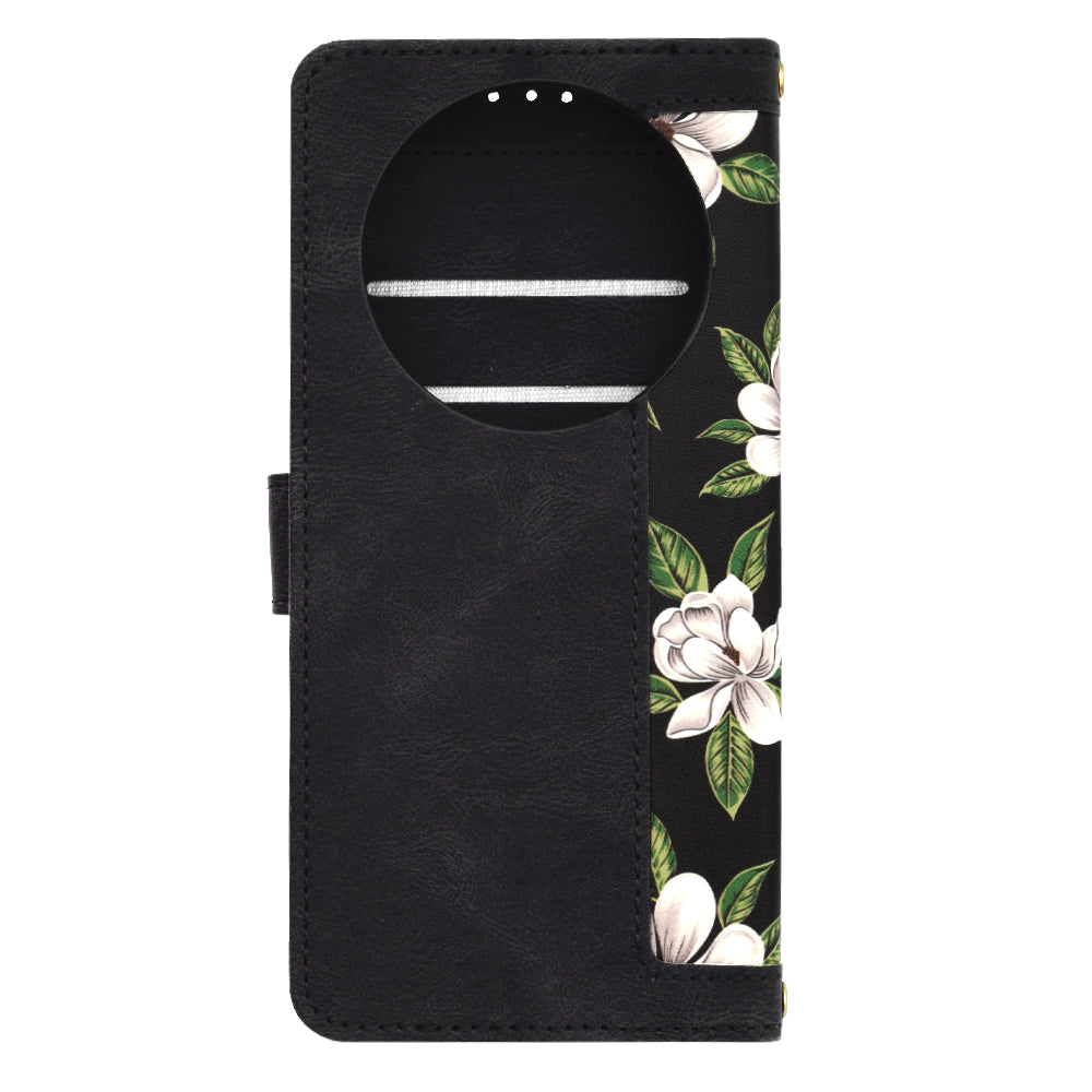 Deksel for Honor Magic8 Lite, Techsuit, FlipCraft, Svart