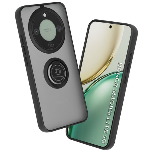 Deksel for Honor Magic8 Lite, Techsuit, Glinth, Svart